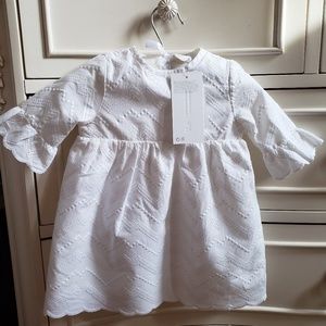 H&M baby girl  eyelet dress